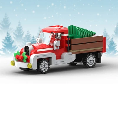 Hot Sale Old Red Truck for Winter Village Cottage 10229 Building Toys Set - Image 1 of 2