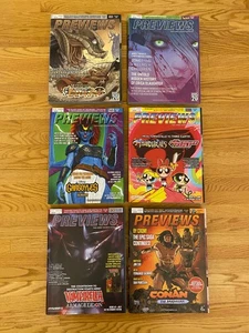 Lot of 6 Previews Magazine Comic Shop Catalogs 2025 436 437 438 439 440 441 - Picture 1 of 19