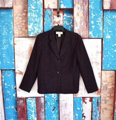 Chaqueta Blazer Para Mujer Norton McNaughton Vintage Mezcla Lana TALLA 10 Púrpura Foto 1 de 4