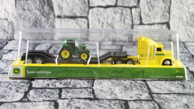 TOMY John Deere Semi Hauler Truck Tractor Yellow Diecast 1:64 Scale SEALED - Image 1 of 4