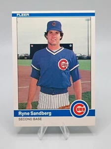 1984 Fleer Ryne Sandberg #504 Chicago Cubs  - Picture 1 of 2