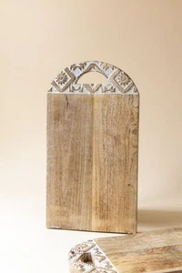 Antique Hand-Carved Wooden Cutting Board – Rustic Chopping Board for Fruits,... - Picture 1 of 3