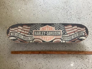 Vintage Harley Davidson Skateboard American Flag Ultra Rare - Picture 1 of 4
