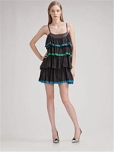 Marc by Marc Jacobs WHIRLWIND Stufen Chiffon Kleid 4-US / 8-UK - Bild 1 von 10