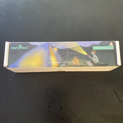 Linterna LED PEETPEN L40 1200 Altos Lúmenes USB Recargable Batería 18650 Foto 1 de 4