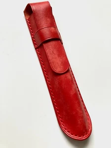 Leder Etui für Füller Kugelschreiber Hülle Schreibgeräte Etui Federhalter Mappe - Picture 1 of 7