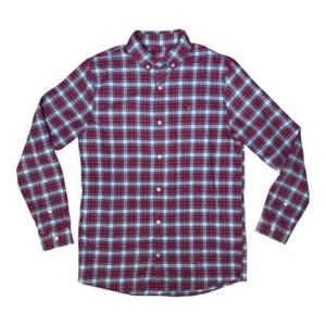 Vineyard Vines Boys Plaid Flannel Shirt XL 18 Button-front Long Sleeves Cotton - Picture 1 of 8