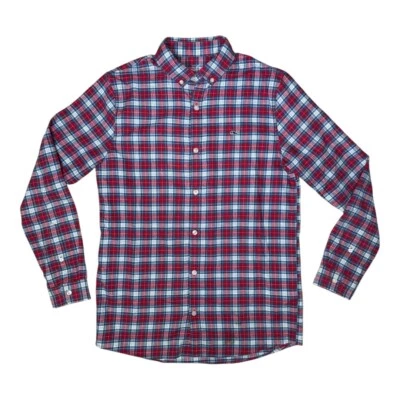 Vineyard Vines Boys Plaid Flannel Shirt XL 18 Button-front Long Sleeves Cotton - Image 1 of 4