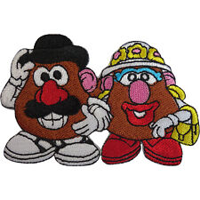 Disney Toy Story Mr and Mrs Potato Head Patch Iron On Sew On Embroidered Badge