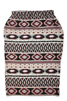 Boohoo women's geometric skirt, multi-color size 6 - Image 1 of 4