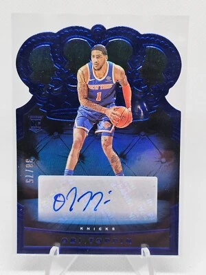 Obi Toppin 2020-21 Crown Royale - Rookie Crown Autographs Blue #RCA-OBI /75 - Image 1 of 2