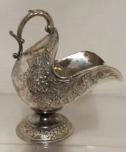 RAIMOND SILVERPLATE ORNATE HANDLED SUGAR SCUTTLE VINTAGE - Picture 1 of 8