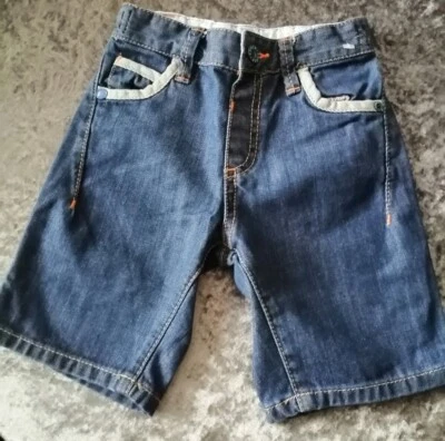 TED BAKER Baby BAKER BOY SHORTS 2 - 3 Years POCKETS Denim ADJUSTABLE  - Image 1 of 4