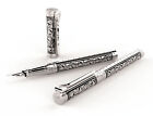 S.T. Dupont White Knight Large Fountain Pen, Premium Edition # 141030 New In Box