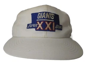 Vintage NFL New York Giants SUPER BOWL XXI HAT Football 1987 Cap Broncos VTG - Picture 1 of 12