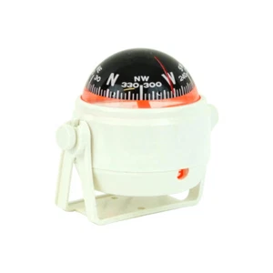 Magnetic Navigation Boat Compass Compact White By MiDMarine - Picture 1 of 3