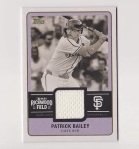 2025 Topps Series 1 Rickwood Field Relic Patrick Bailey Giants - Picture 1 of 1