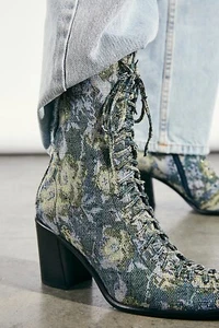Free People Hastings Lace-Up Heel Boots Size 9.5 - Picture 1 of 6