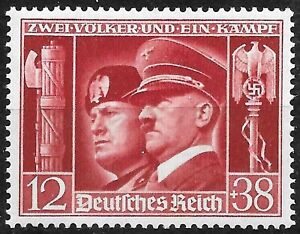 Reich allemand 1941 ☀ Mi# 763 Hitler et Mussolini ☀ MNH **