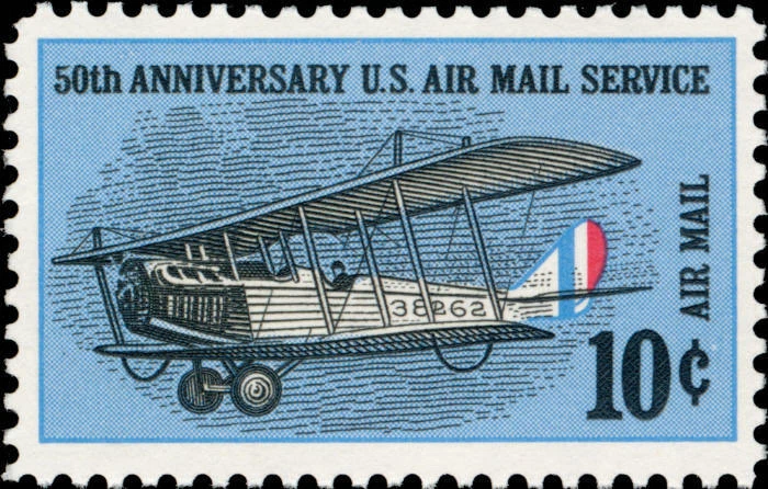 Scott #C74 50th Anniversary Air Mail Service 10c - 1968 - Air Mail - MNH Single  - Image 1 of 1