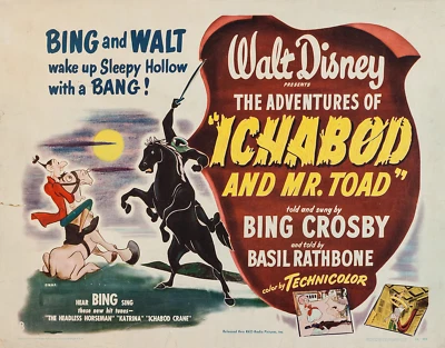 1949 Walt Disney The Adventures Of Ichabod & Mr. Toad Headless Horseman 🎃🐴🎃 - Image 1 of 3