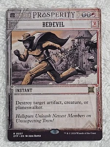 MTG Bedevil Outlaws of Thunder Junction (OTP) #37 Magic Card Rare NM - Picture 1 of 6