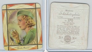 G14-15-2a Garbaty, Modern Beauties, Brown, 1937, #270 Gerda Maurus