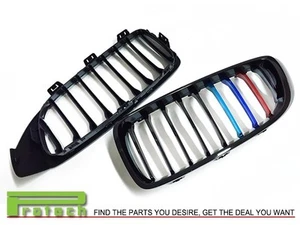 2014+ Shiny Black Front Grille /// M-Tri Metal For 420i 428i 435i Gran Coupe F36 - Picture 1 of 3
