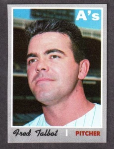 1970 TOPPPS #287 Fred Talbot OAKLAND ATHLETICS A's EX+ A - Picture 1 of 1