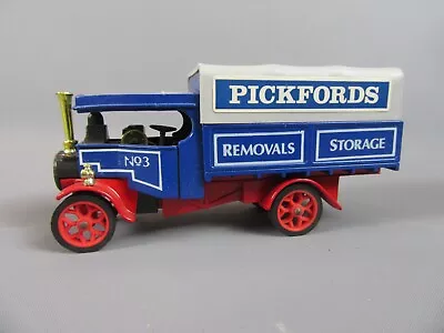 B339 Vintage 1984 Matchbox Y27 UK Foden Type C Steam Wagon 1922 Pickfords Blue - Image 1 of 4