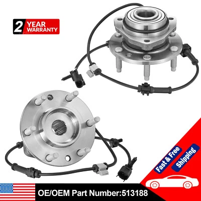 2X Front Wheel Hub and Bearing Assembly for 02-09 Chevrolet Trailblazer/EXT 4.2L Foto 1 de 4