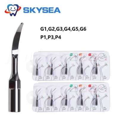 10x Dental Ultrasonic Piezo Scaler Tips Fit Woodpecker EMS Cavitron Handpiece