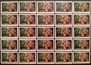 25 UNFRANKED AUSTRALIAN STAMPS INCLUDING BACKING WITH A $30.00 VALUE - Picture 1 of 1