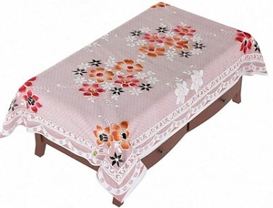 Designer Center Tischdecke 4-Sitzer 40 x 60 Zoll, Farbe Cremeweiß - Bild 1 von 3