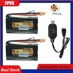 7.4V 2000mAh 20c Li-ion Battery for Huina 580550 583 582 RC Car Drone spare part - Picture 1 of 7