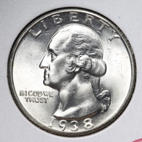 1938-S Washington Silver Quarter GEM BU *UNCIRCULATED* MS E309 OCNQ Cover
