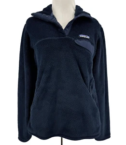 Patagonia Women's Navy Blue Re-tool Sna-T Pullover Fleece Size Small - Picture 1 of 6