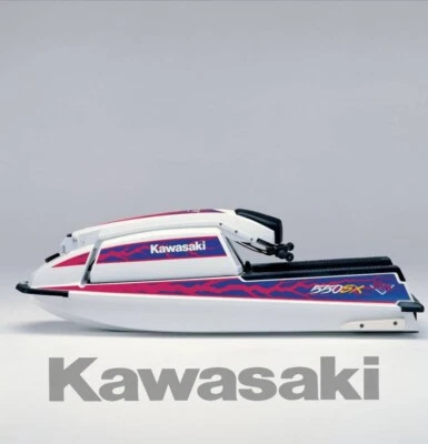 Kawasaki jet ski 550sx decal graphics sticker full kit 550 sx Blue/Rose - Image 1 of 4