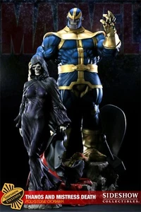 SIDESHOW Stan Lee Signed THANOS MISTRESS DEATH DIORAMA STATUE EXCLUSIVE Bust - Picture 1 of 9