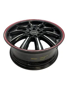 2017 FIAT 124 SPIDER AFTERMARKET NS WHEEL 10 SPOKE 17x7 BLACK w/RED STRIPE - Picture 1 of 24