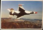 Nellis Air Force Bases Las Vegas Nevada Thunderbirds Jet in Flight Postcard A19
