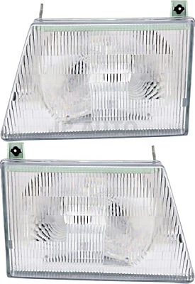 Juego de faros halógenos para Ford E150 E250 E350 1997-2007 Foto 1 de 4