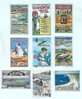 SET OF HAND-MADE DOLLS' HOUSE 1/12TH SCALE VICTORIAN RAILWAY POSTERS