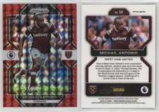2022-23 Panini Prizm Premier League Red Mosaic Prizm Michail Antonio #54