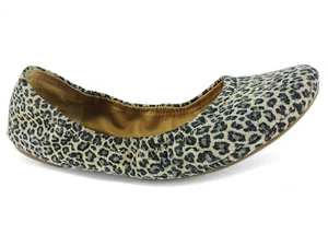 Lucky Brand Emmie Damen-Flats Sesam persischer Leopard Wildleder Größe 5,5 M - Bild 1 von 6