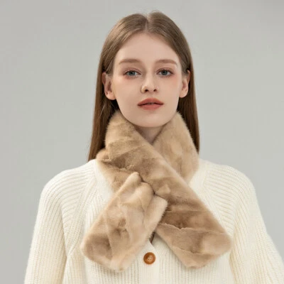 Real Mink Fur Scarf Collar Wraparound - Image 1 of 4
