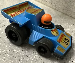 VINTAGE USED SHELL ELF DUNLOP PULL BACK INDY RACER #55 Pull Back Mech NOT Workin - Picture 1 of 7