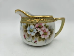 Antique Nippon Hand-Painted Porcelain Creamer Japan Early 1900s - Picture 1 of 5