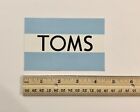 TOMS Shoes Sticker Decal Blue & White Brand New