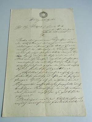 Dokument WIEN 1837: Bau-Veränderungen Farbenfabrikant WALITSCHEK in HERNALS - Bild 1 von 4